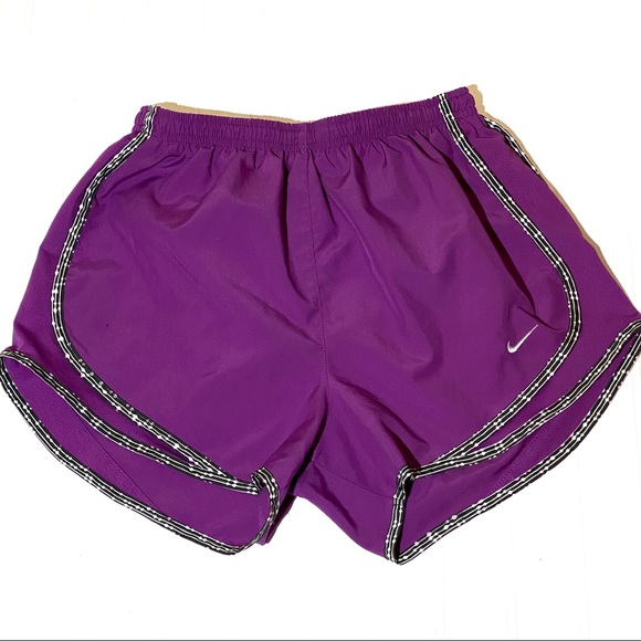 Nike Pants - Nike athletic running shorts purple black white
